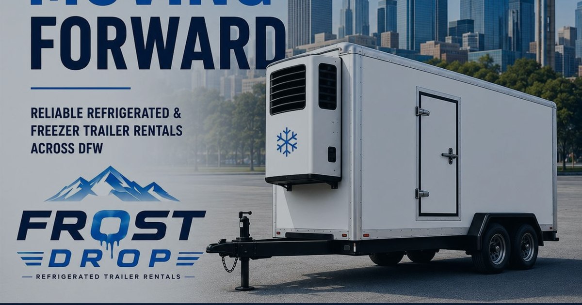 Frost Drop DFW refrigerated trailer rental social preview for DFW events and restaurants